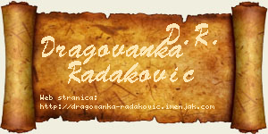 Dragovanka Radaković vizit kartica